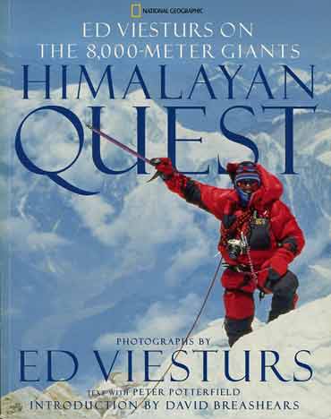 
Ed Viesturs Near Manaslu Summit April 22, 1999 - Himalayan Quest: Ed Viesturs on the 8,000-Meter Giants book cover
